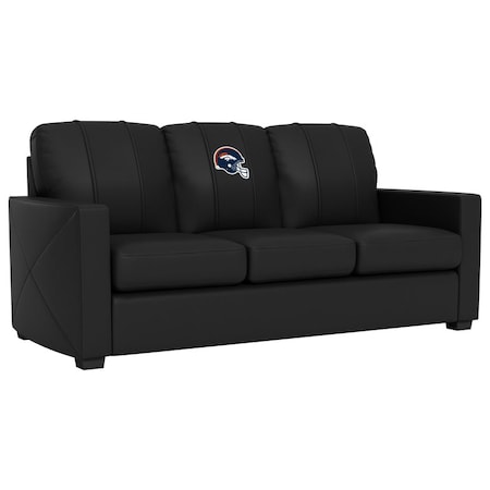 Dreamseat Silver Sofa with Denver Broncos Helmet Logo XZ7759001SOCDBK-PSNFL20047